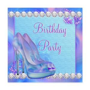 Lavender Purple High Heel Shoe Birthday Party