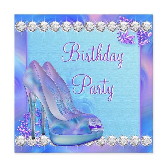 Lavender Purple High Heel Shoe Birthday Party