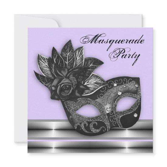 Lavender Purple Masquerade Party