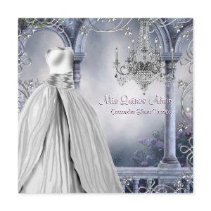 Lavender Purple Rose Chandelier Quinceanera