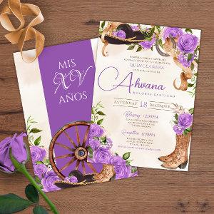 Lavender Quinceanera Purple Rose Charro Western