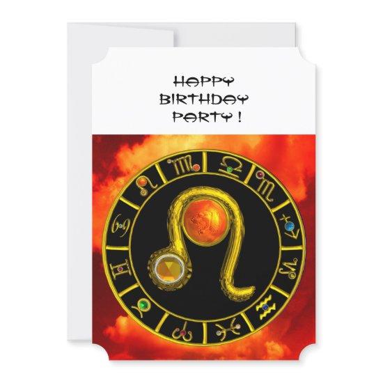 LEO,TOPAZ GEM,ZODIACAL SIGNS,ZODIAC BIRTHDAY PARTY