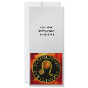 LEO,ZODIAC BIRTHDAY PARTY Astrology Chart Silver