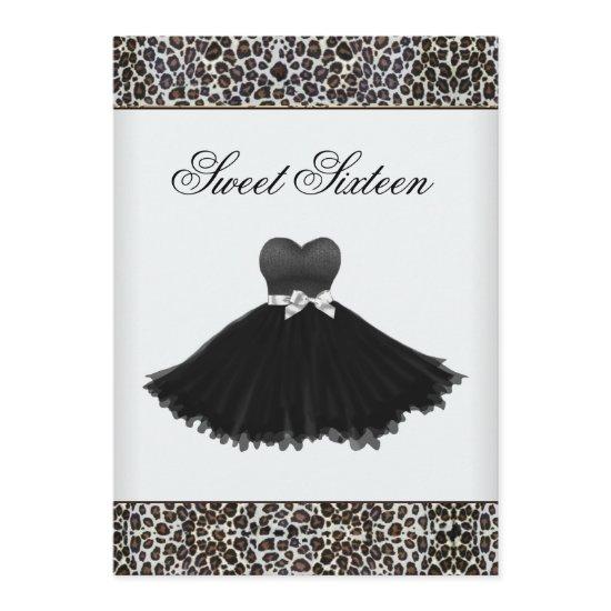 Leopard Chandelier Sweet Sixteen Birthday Party
