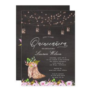 leopard cowboy boots string lights Quinceanera