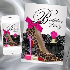 Leopard High Heel Shoe Birthday Party
