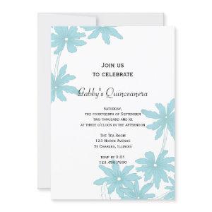 Light Blue Daisies Quinceanera Party