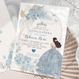 Light Blue Dress Boho Princess Quinceañera