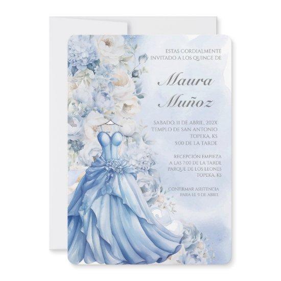 Light blue quinceañera