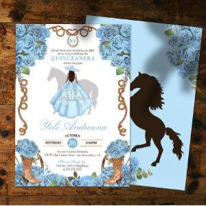 Light Blue Ranchero Charro Quinceanera