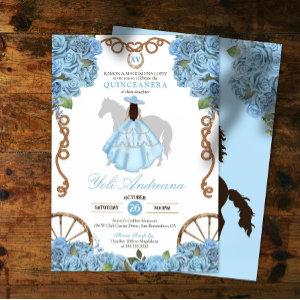 Light Blue Rose Charra Quinceanera