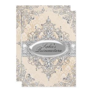 Light Gold Pearl Vintage Glamour Quinceanera