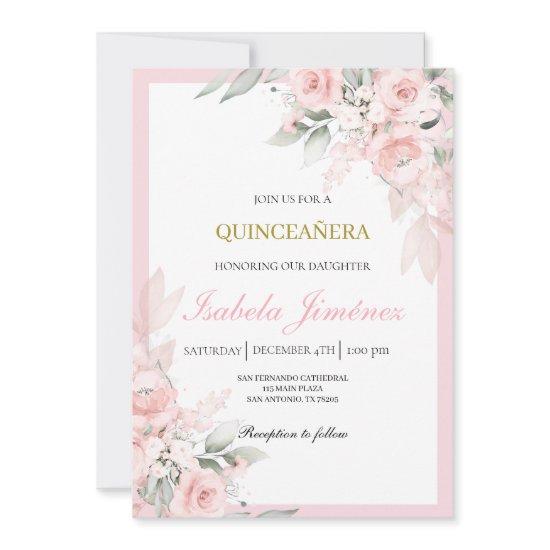 Light pink quinceañera