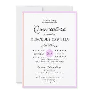Light Purple Outlined Quinceañera