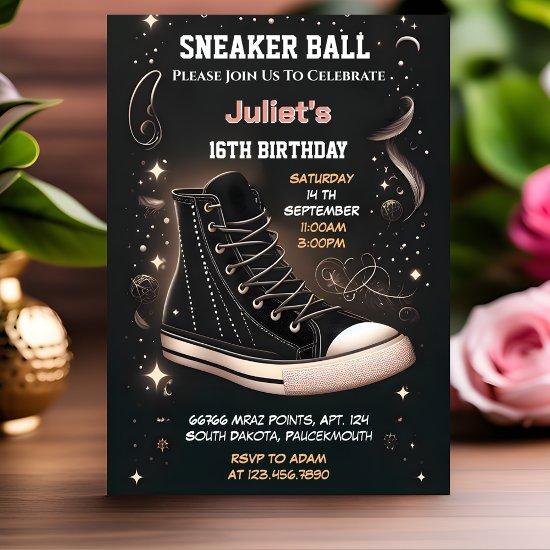Like Chic Shoe Girl Sweet 16 Sneaker Ball Birthday