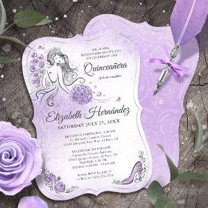 Lilac Lavender and Silver Princess Quince Birthday