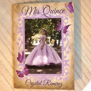 Lilac Purple Butterflies Quinceanera
