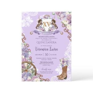 Lilac Purple Classy Western Charro Quinceanera