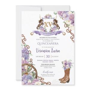 Lilac Purple Classy Western Charro Quinceanera