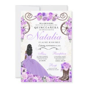 Lilac Purple Ranchero Princess Dress Quinceanera