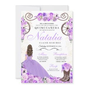 Lilac Purple Ranchero Princess Dress Quinceanera