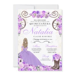 Lilac Purple Ranchero Princess Dress Quinceanera