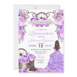 Lilac Purple Western Princess Ranchero Quinceanera