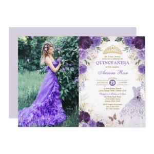 Lilac Quinceañera Mis Quince 15th Birthday Photo