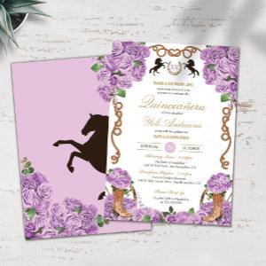 Lilac Rose Light Purple Ranchera Quinceanera