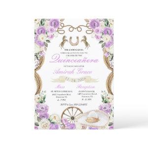 Lilac Roses Western Charro Cowgirl Quinceañera