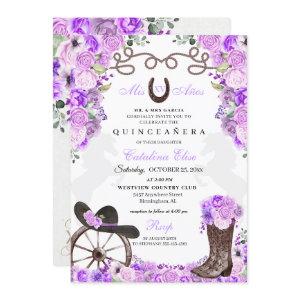 Lilac Western Charra Ranchero Quinceanera