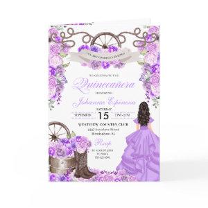 Lilac Western Charro Bi-Fold Quinceanera