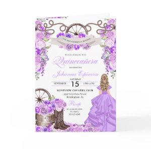 Lilac Western Charro Bi-Fold Quinceanera