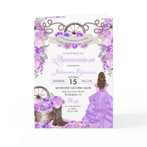 Lilac Western Charro Bi-Fold Quinceanera