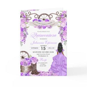 Lilac Western Charro Bi-Fold Quinceanera