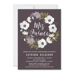 Lilacs and Anemones Floral Wreath Quinceañera