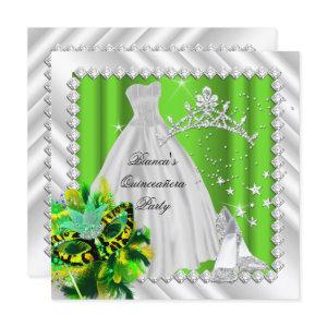 Lime Green Quinceanera 15th Masquerade Party