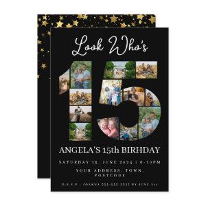 look who's 15 Photo Collage teen birthday