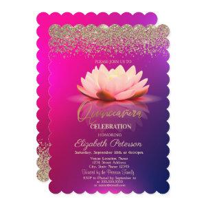 Lotus Gold Confetti Diamond Ombre