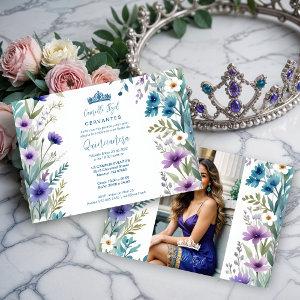 Lovely Sweet Floral Garland Spanish Photo Mis XV I