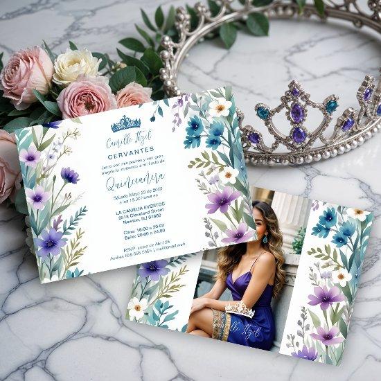 Lovely Sweet Floral Garland Spanish Photo Mis XV I
