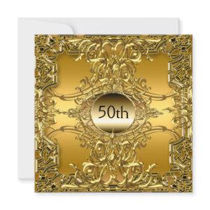 Luxury 50th Gold Birthday Party Gold