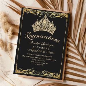 Luxury Quinceañera Gold Crown Beige