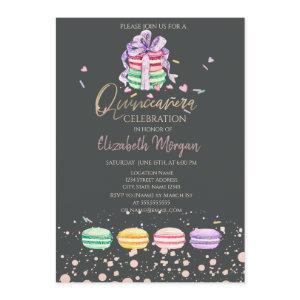 Macarons Confetti Dots Quinceañera