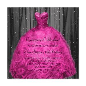 Magenta Dress Quinceanera