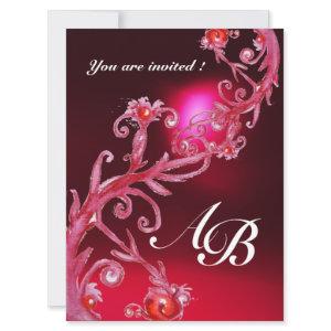 MAGIC BERRIES 4,MONOGRAM red burgundy