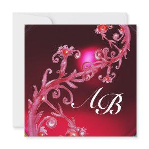 MAGIC BERRIES 4,MONOGRAM red burgundy