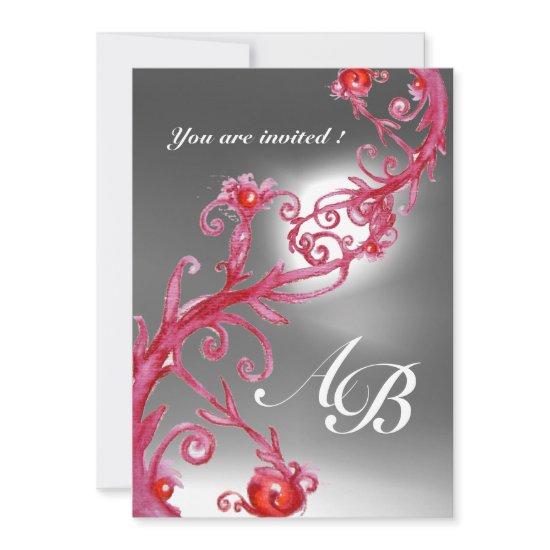MAGIC BERRIES 4,MONOGRAM red burgundy