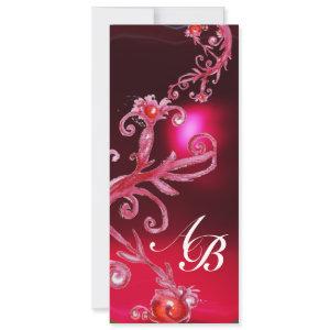 MAGIC BERRIES 4,MONOGRAM red burgundy