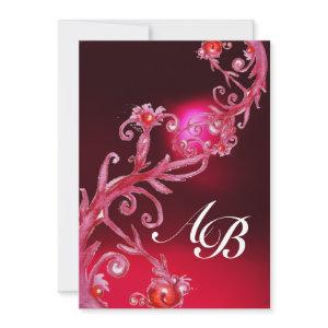 MAGIC BERRIES 4,MONOGRAM red burgundy